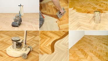 Complete tranformation of parquet flooring