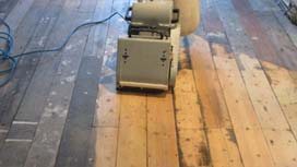 Wood floor sanding