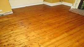 Floorboards sanding